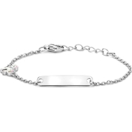 graveerarmband eenhoorn plaat 45 mm 11 2 cm zilver gerhodineerd