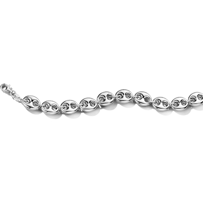 armband 95 mm 17 2 cm zilver gerhodineerd