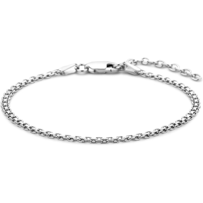 armband bismarck 24 mm 16 3 cm zilver gerhodineerd