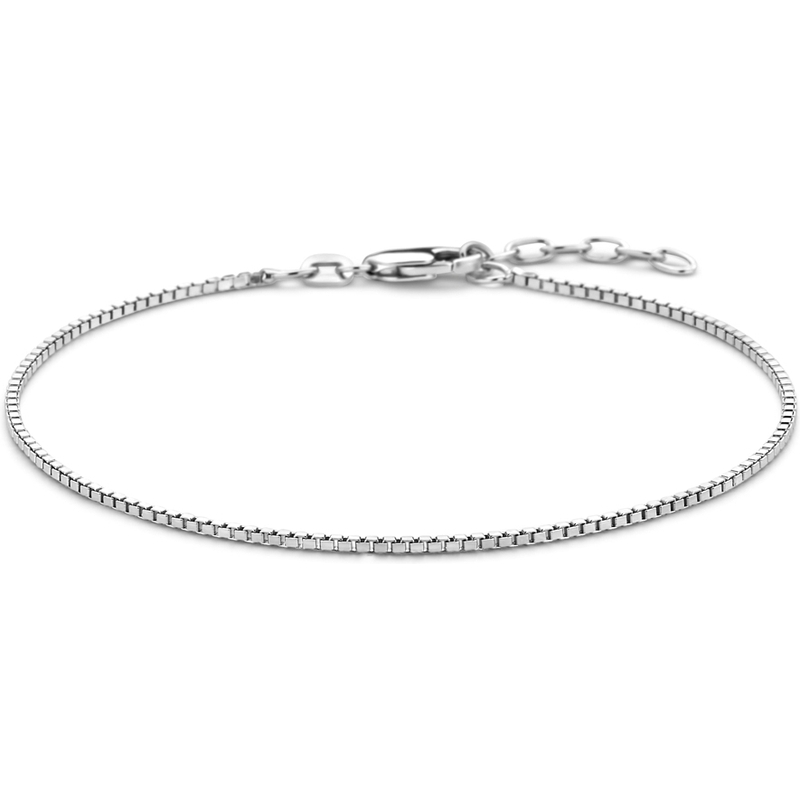 885318 Zilveren venetiaanse schakelarmband 1,3 mm