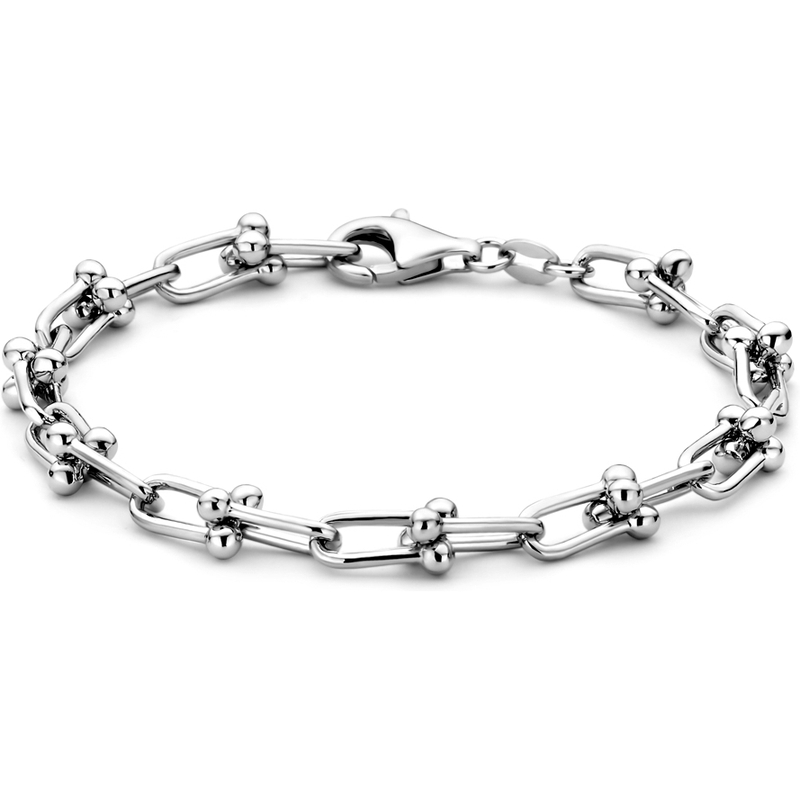 885346 Zilveren schakelarmband 6,5 mm 18 cm