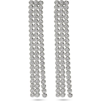 oorhangers zirkonia zilver gerhodineerd
