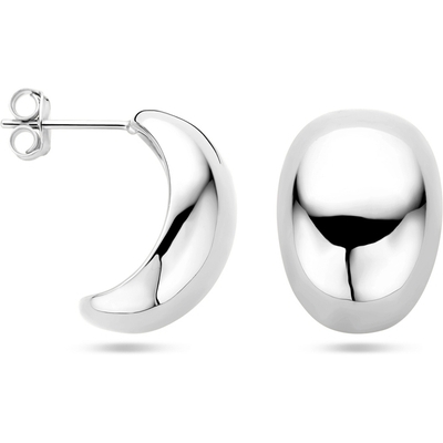 oorknoppen zilver gerhodineerd
