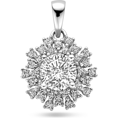 hanger zirkonia zilver gerhodineerd