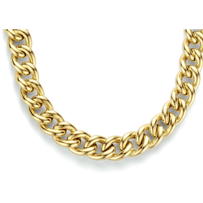 Treasure Collection 883763 Goudkleurige gourmet ketting 5,8 mm 3 micron