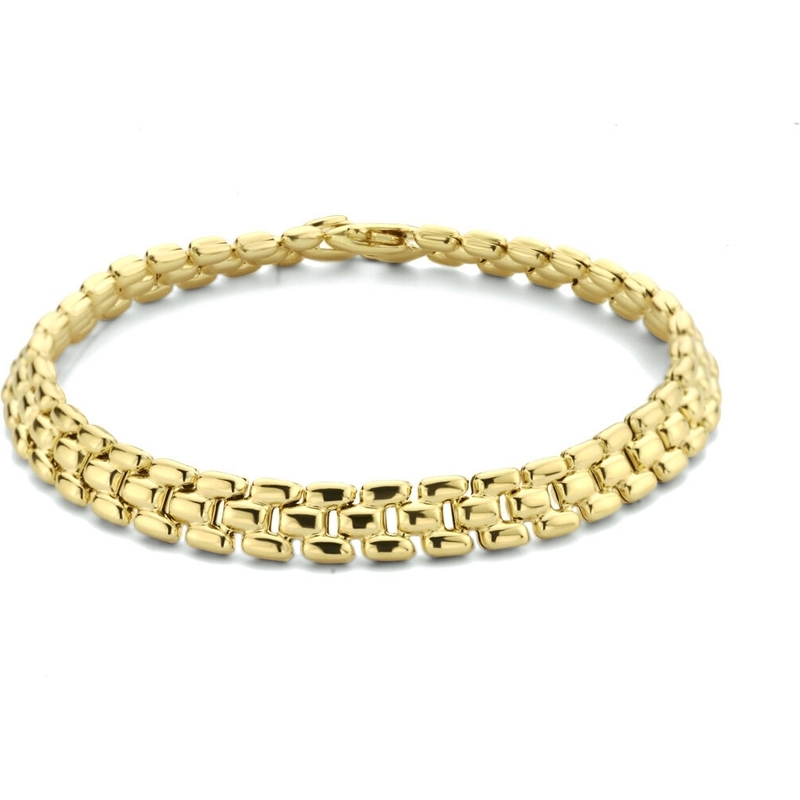 Treasure Collection 883771 Goudkleurige armband panter schakel 6,9 mm