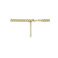 885205 Goudkleurige gourmet ketting 5,4 mm 41-45 cm - sluiting