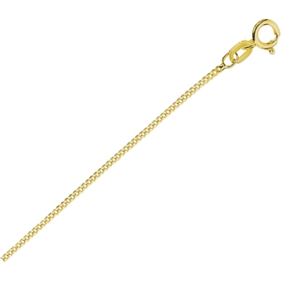 collier gourmette 4-zijdes geslepen 12 mm 41  4 cm 3 micron zilver verguld geel