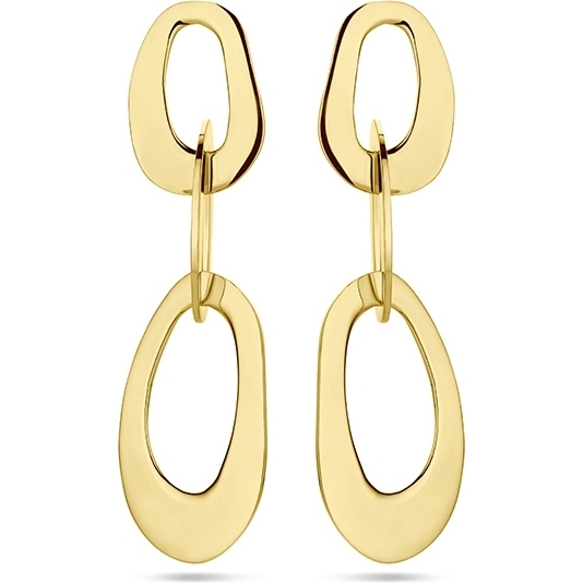 885635 Goudkleurige oorhangers 38,5 mm