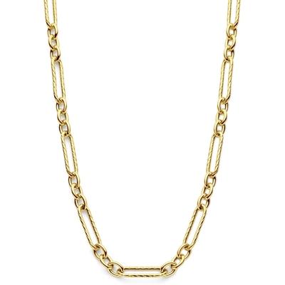 collier 75 mm 43  5 cm 3 micron zilver verguld geel