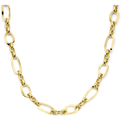 collier 115 mm 46 cm 3 micron zilver verguld geel