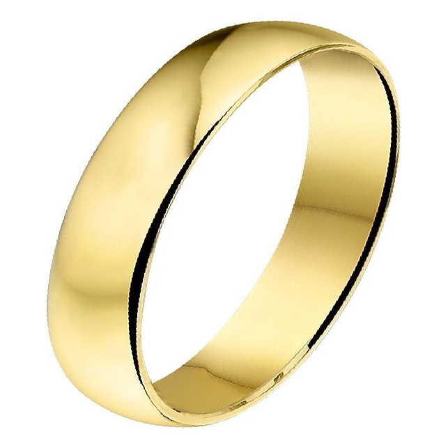 Treasure Collection A404 Amorio 14 karaat gouden trouwring 4 mm
