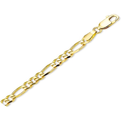 Treasure Collection TC-882121 14k gouden figaro schakelarmband 3,1 mm