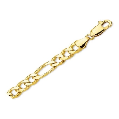 Treasure Collection TC-24758 14 karaat gouden figaro armband 4,9 mm