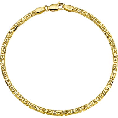 Treasure Collection TC-882096 14 karaat gouden koningsarmband 2,5 mm