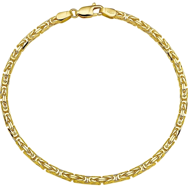 Treasure Collection TC-882096 14 karaat gouden koningsarmband 2,5 mm