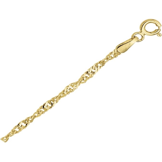 Treasure Collection TC-882095 14k gouden singapore schakelketting 2,3 mm