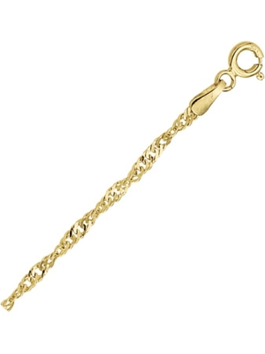 Treasure Collection TC-882095 14k gouden singapore schakelketting 2,3 mm