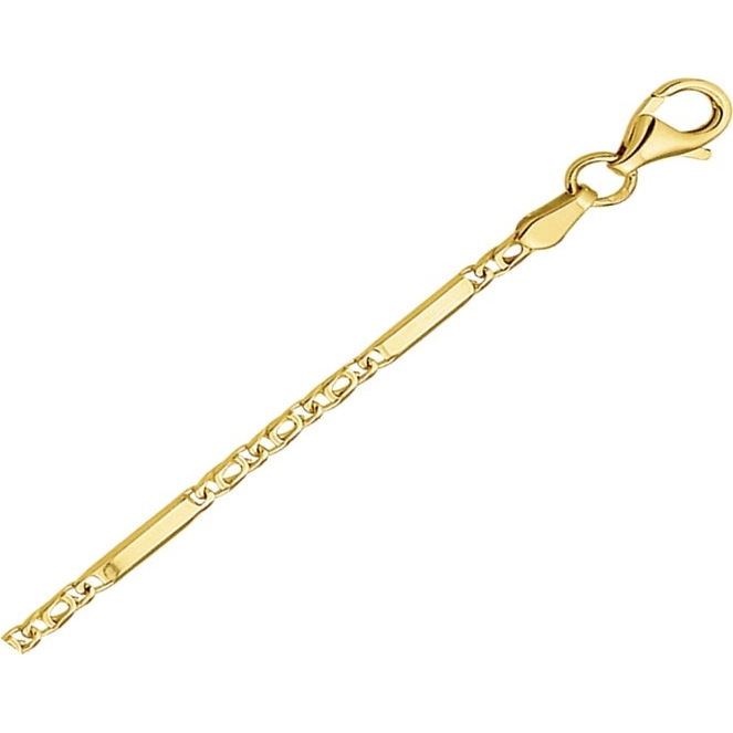 The House Of Jewels THOJ2482 14k gouden valkenoog schakelarmband 2 mm
