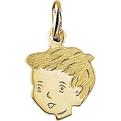 hanger jongen polimat 15 x 115 mm 14K geelgoud