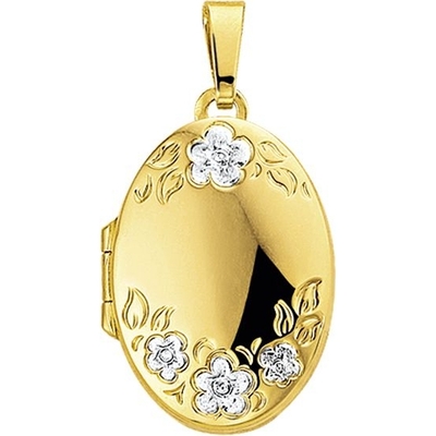 medaillon gravure 14K geelgoud