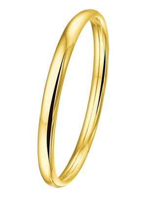 Treasure Collection TC-33931 14 karaat gouden slavenarmband dopsluiting 6 mm