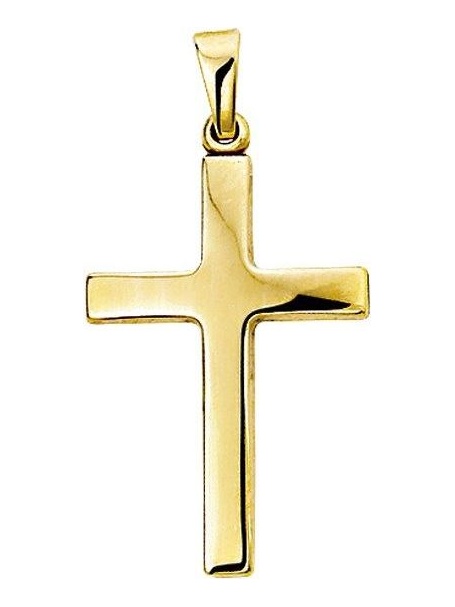 Treasure Collection TC-52167 14 karaat gouden hanger met kruis