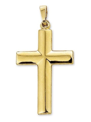 hanger kruis 14K geelgoud