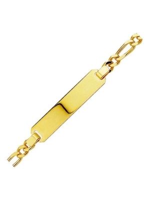 The House Of Jewels THOJ0907 14 karaat gouden naamplaat armband 6 mm