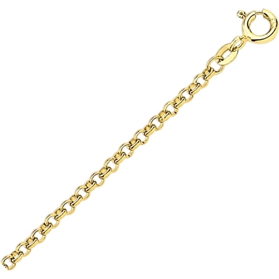 885380 14k gouden jasseron armbandje 2,5 mm
