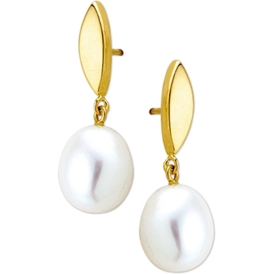 oorhangers parel 14K geelgoud