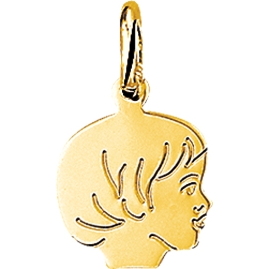 884883 14k gouden hanger meisje 13,5 mm