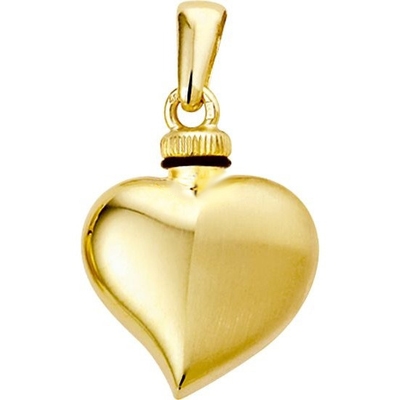 urnhanger hart polimat 14K geelgoud