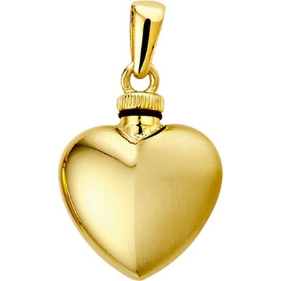 urnhanger hart polimat 14K geelgoud
