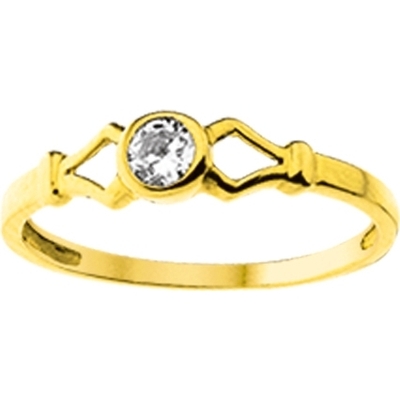 884263 14k gouden kinderring met zirkonia