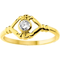 884264 14k gouden kinderring met zirkonia