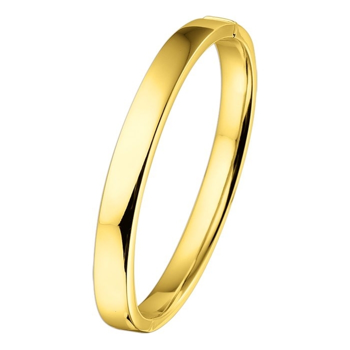 The House Of Jewels THOJ0937 14k gouden slavenarmband vlak 6 mm