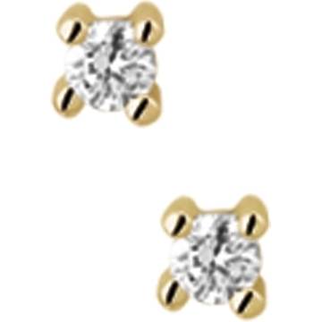 Treasure Collection THOJ2275 14k gouden oorknopjes met 0,14 ct diamant