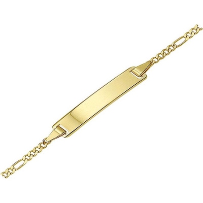 Treasure Collection TC-49570 14 karaat gouden graveerarmband figaro 5 mm