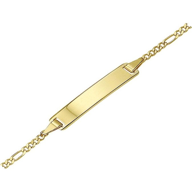 Treasure Collection TC-49570 14 karaat gouden graveerarmband figaro 5 mm