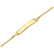 Treasure Collection TC-49569 14 karaat gouden graveerarmband met hartje 5 mm