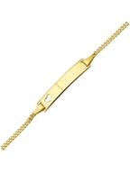 Treasure Collection TC-49569 14 karaat gouden graveerarmband met hartje 5 mm