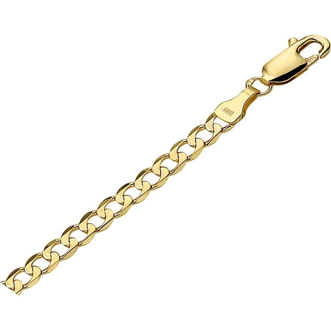 Treasure Collection TC-882113 14 karaat gouden gourmet armband 3,9 mm