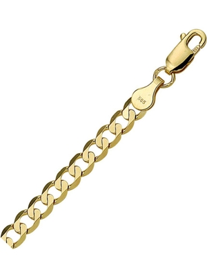 collier geslepen gourmette 48 mm 50 cm 14K geelgoud