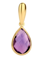 hanger amethist 14K geelgoud