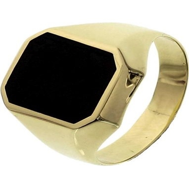 Treasure Collection TC-881596 14 karaat gouden zegelring met onyx 13 mm