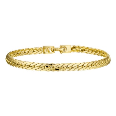 armband gourmette 65 mm 19 cm 14K geelgoud