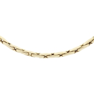 collier cardano 30 mm 45 cm 14K geelgoud