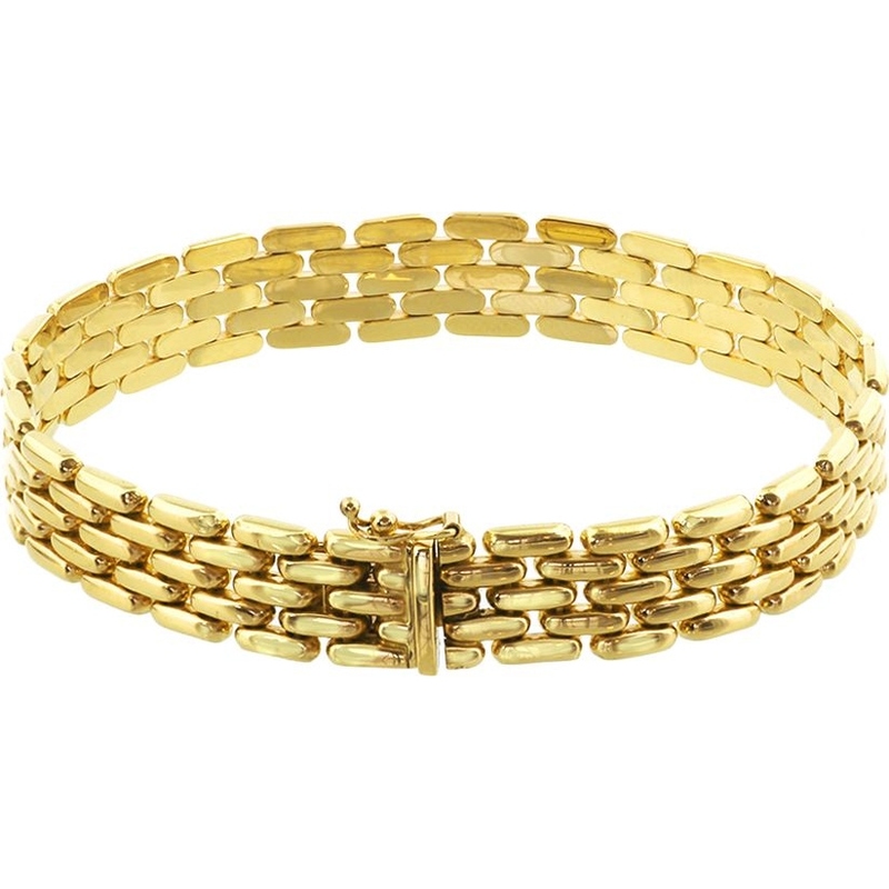 The House Of Jewels THOJ0870 14 karaat gouden schakelarmband 19 cm
