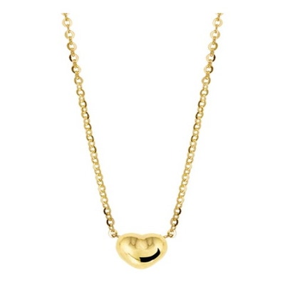 collier hart 38 - 40 cm 14K geelgoud